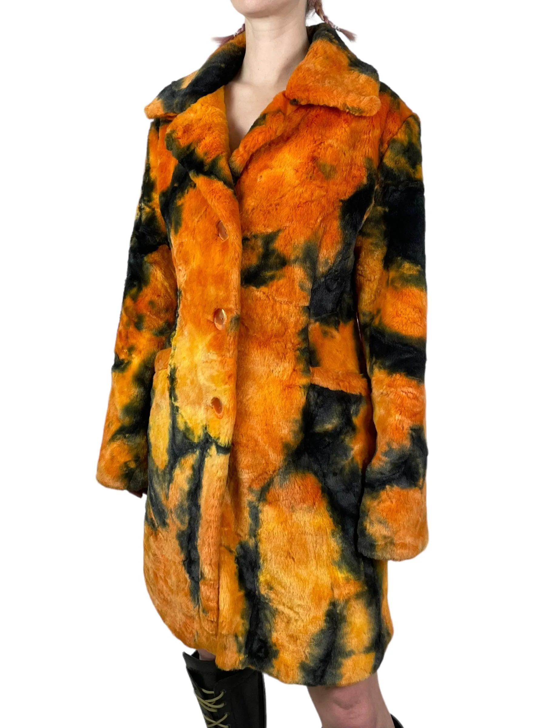 1990s Emanuela synthetic fur jacket