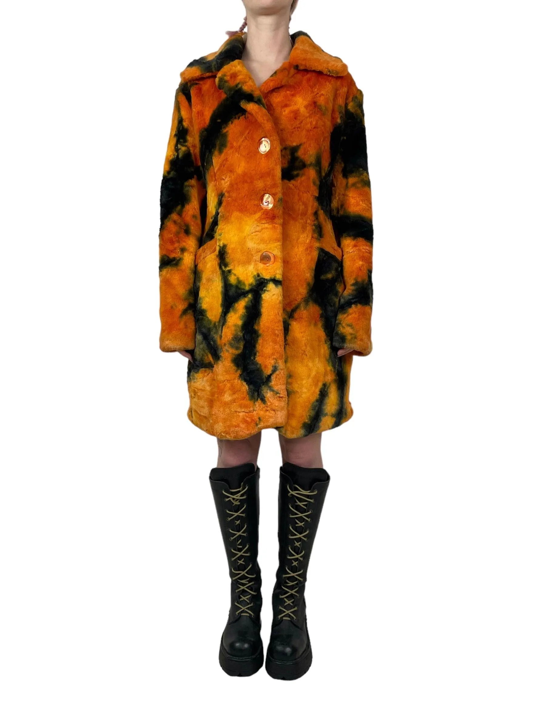 1990s Emanuela synthetic fur jacket