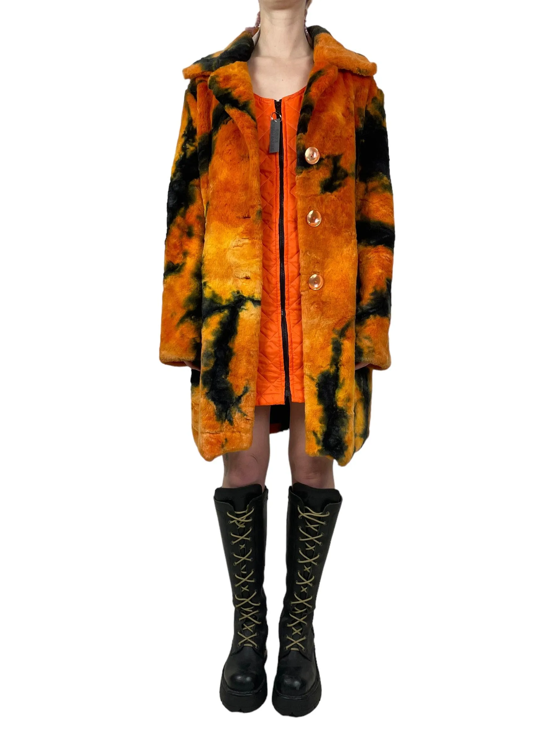 1990s Emanuela synthetic fur jacket