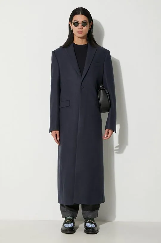 424 wool blend coat navy blue color 35424C01 236513