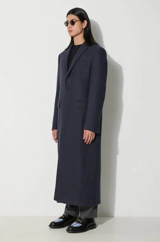 424 wool blend coat navy blue color 35424C01 236513