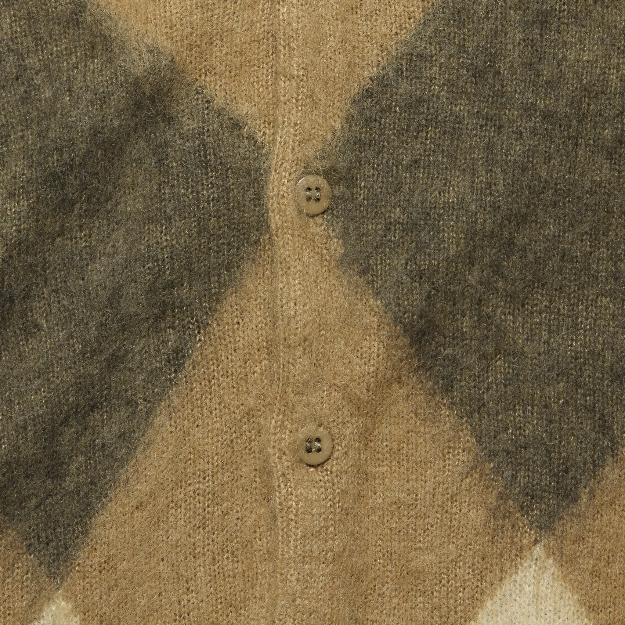 Aberdeen Kurtigan Sweater - Beige Argyle