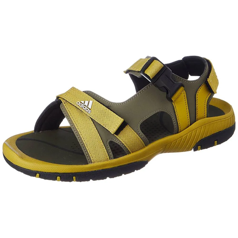 Adidas Men's Adisist Sandal (Pulse Olive/Olive Strata/Cloud White/Core Black)