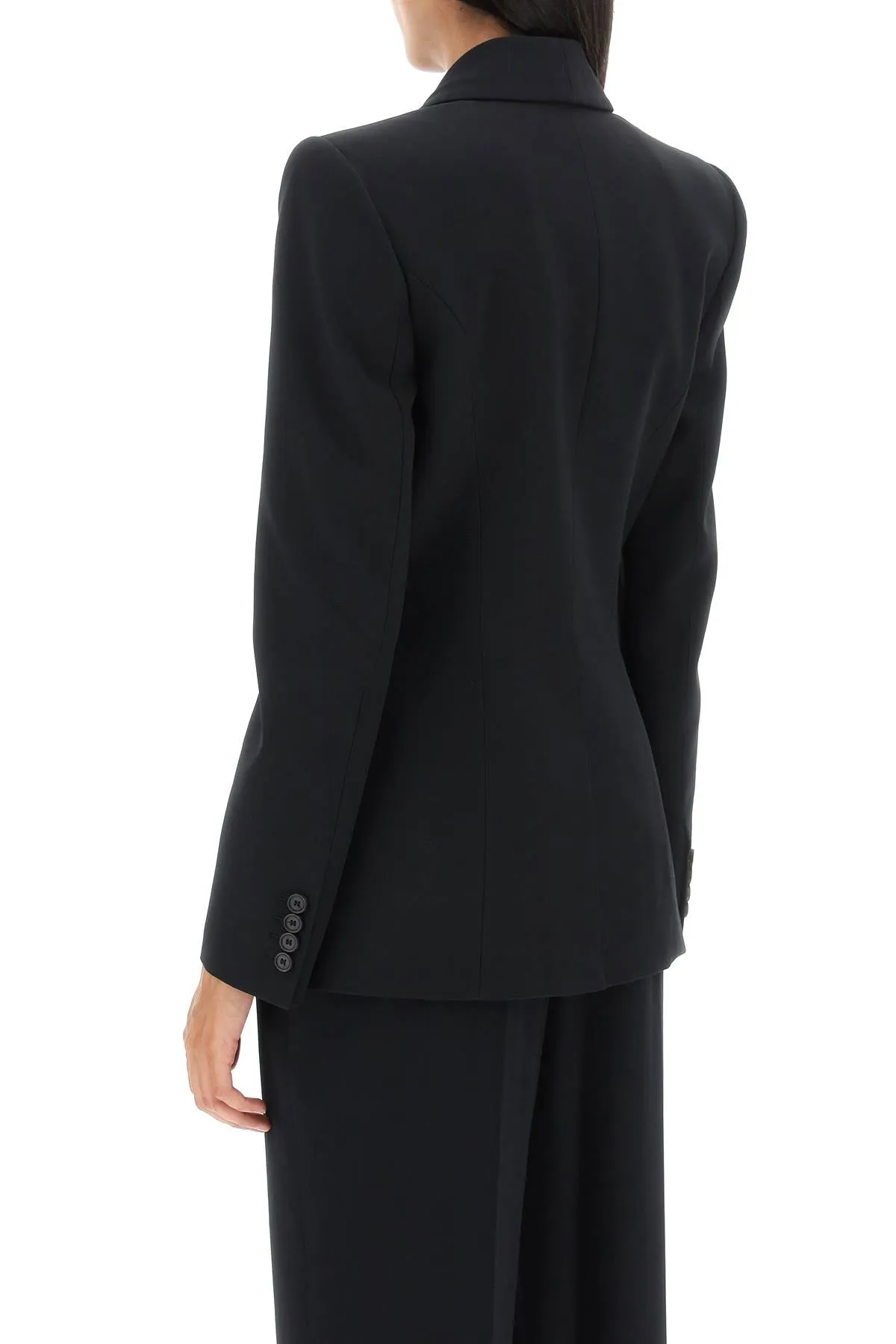 Alexander McQueen Black Jacket - Upside-Down Lapel - 768438 QEAAA