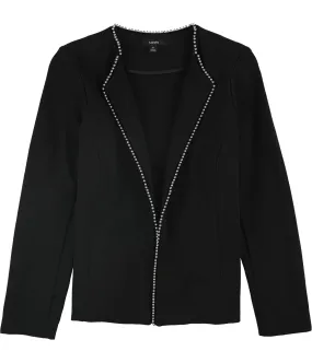 Alfani Womens Beaded Edge Blazer Jacket