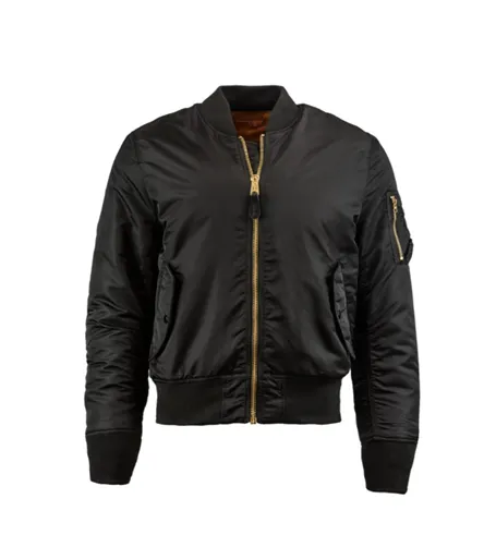 Alpha Industries Black MA-1 Slim Fit Flight Jacket