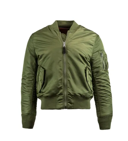 Alpha Industries MA-1 slim fit flight jacket - sage green, buy now!