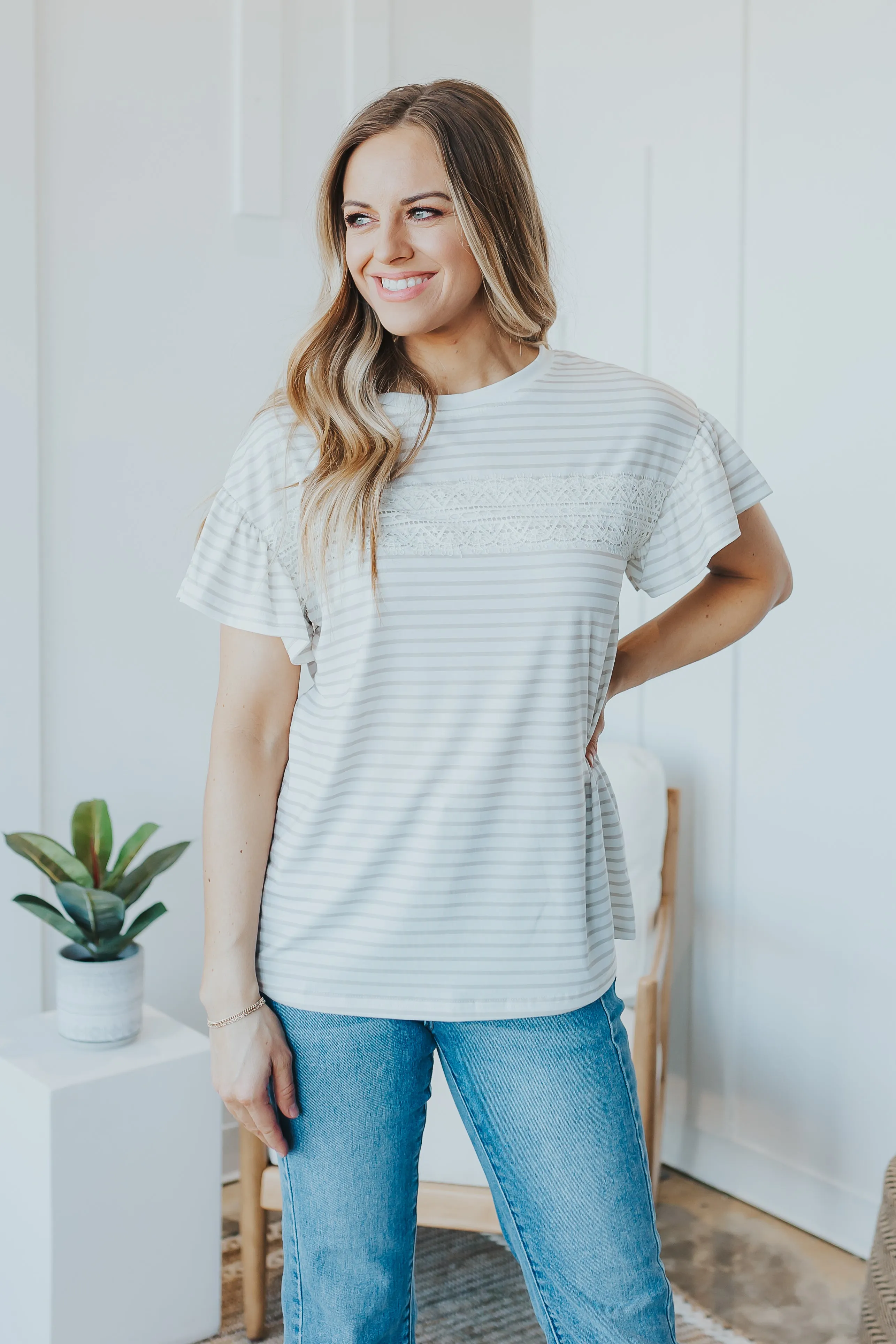 Amber Lace Top