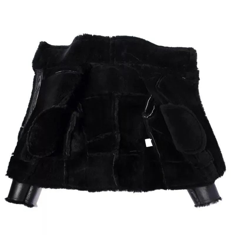 B3 Sheepskin Black Bomber Jacket