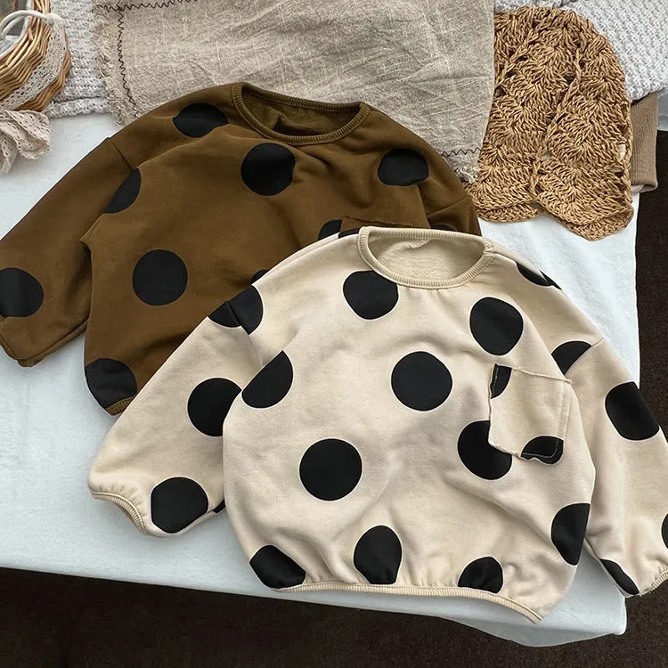 Baby Kid Girls Polka dots Tops Wholesale 23113030