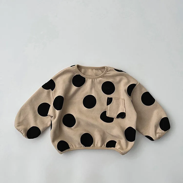 Baby Kid Girls Polka dots Tops Wholesale 23113030