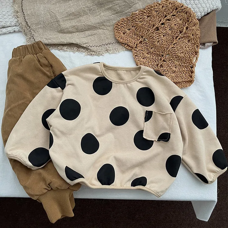 Baby Kid Girls Polka dots Tops Wholesale 23113030