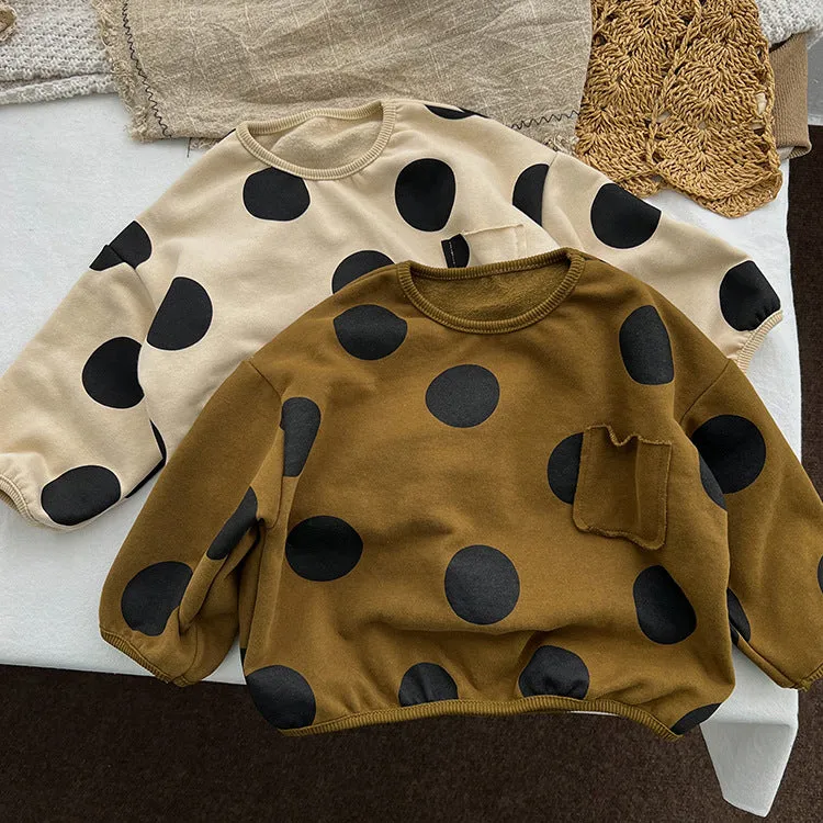 Baby Kid Girls Polka dots Tops Wholesale 23113030