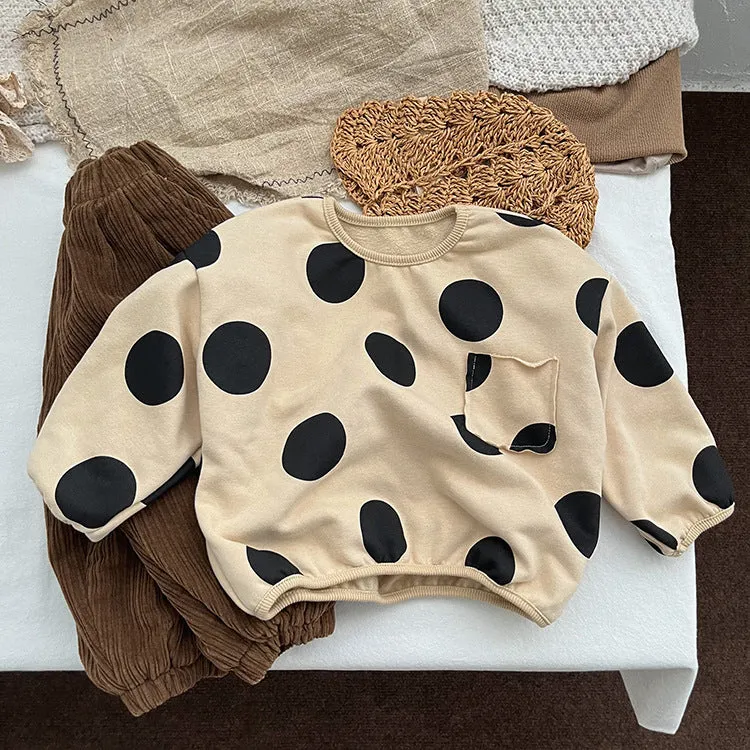 Baby Kid Girls Polka dots Tops Wholesale 23113030