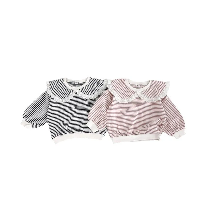 Baby Kid Girls Striped Tops Wholesale 231130124