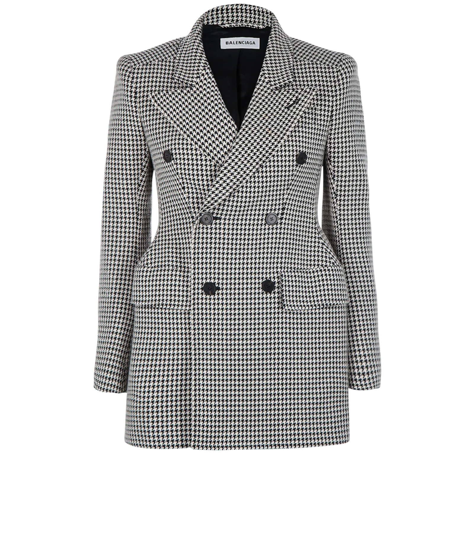 Balenciaga Houndstooth Short Coat