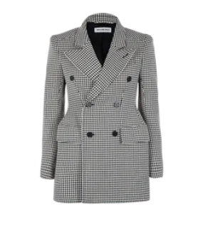 Balenciaga Houndstooth Short Coat