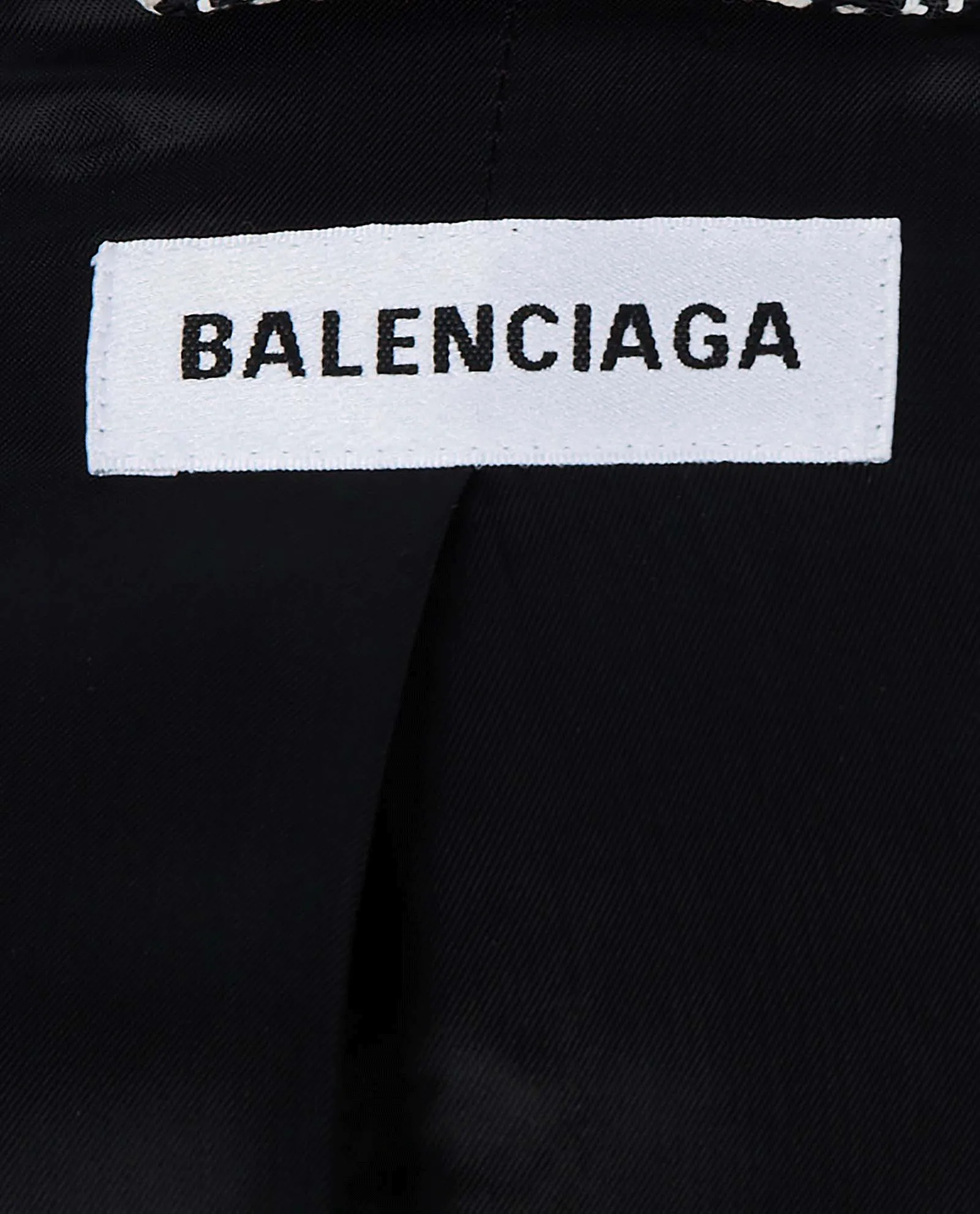 Balenciaga Houndstooth Short Coat