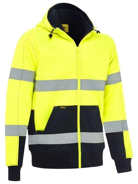 Bisley Hi Vis Hoodie Taped Fleece with Sherpa Lining