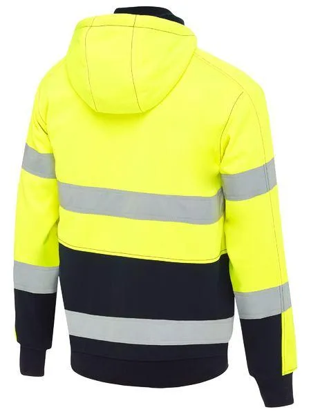 Bisley Hi Vis Hoodie Taped Fleece with Sherpa Lining