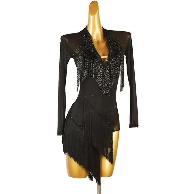 Black Beauty Latin Dress | LQ408