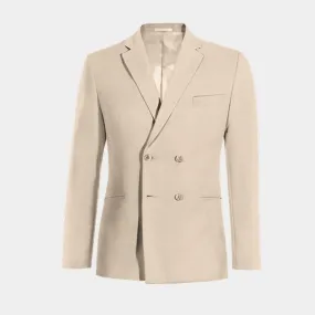  Blazer cruzada beige esencial