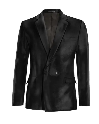  Blazer cruzada negro Ónix de terciopelo esencial