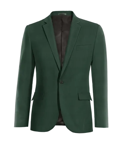  Blazer verde esencial de 1 botón