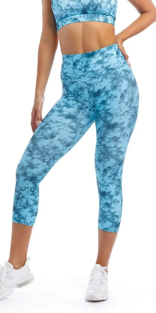 Blue Crush Capri Leggings