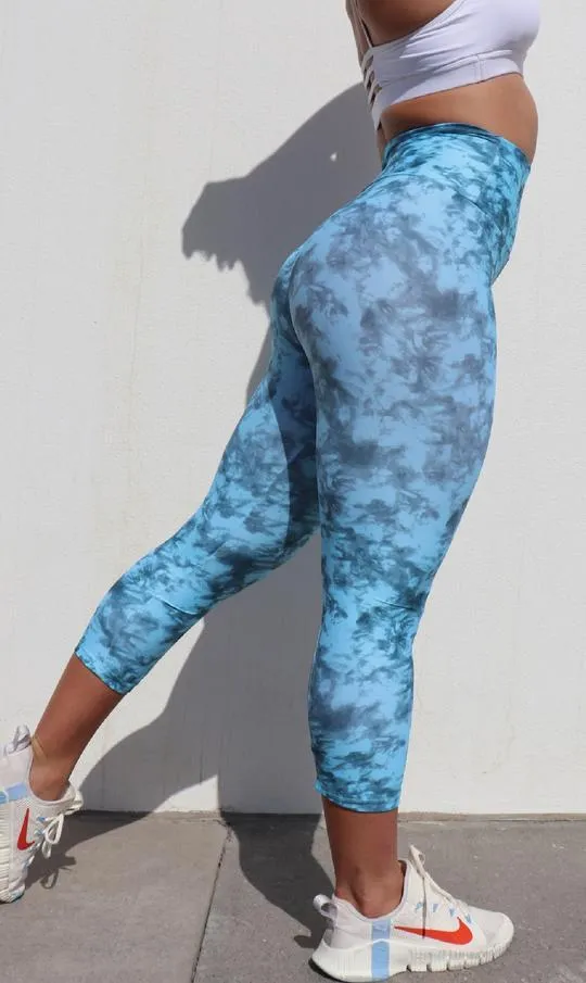 Blue Crush Capri Leggings