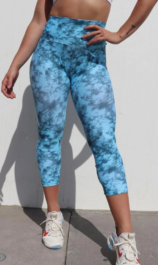 Blue Crush Capri Leggings