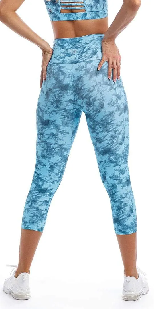 Blue Crush Capri Leggings