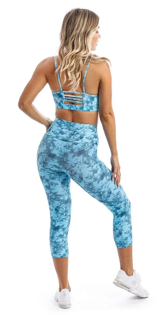 Blue Crush Capri Leggings