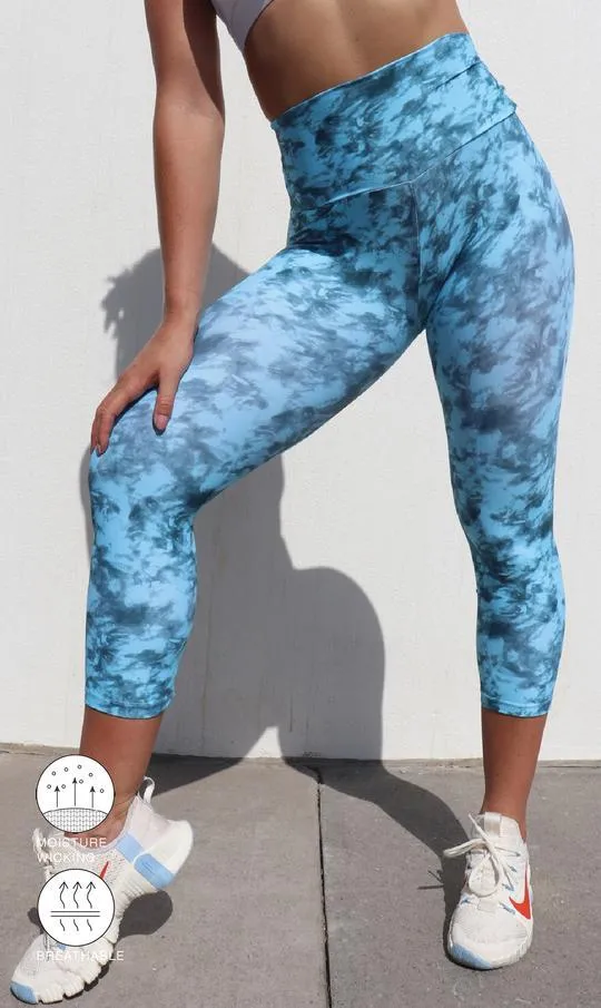 Blue Crush Capri Leggings