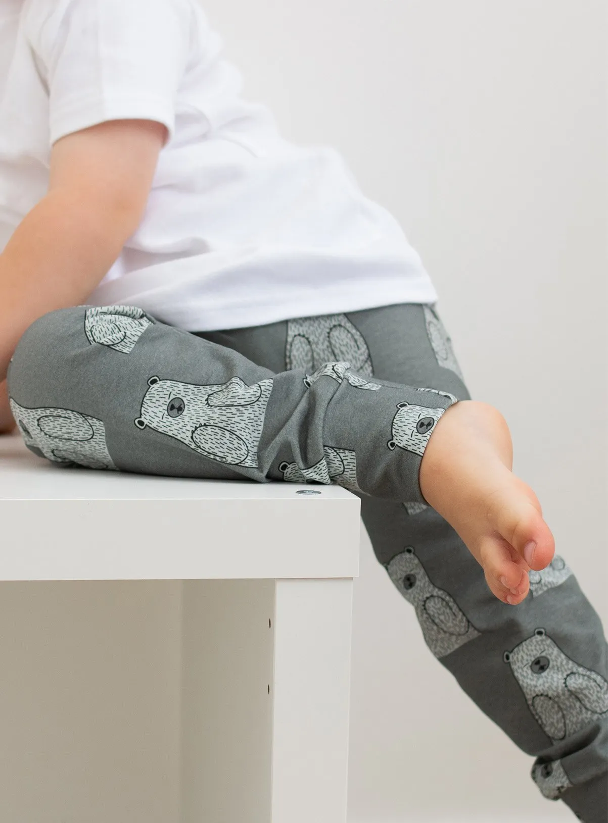 Buy FRED & NOAH Grey Bear Leggings 2-3 Years | Trousers and leggings | Tu