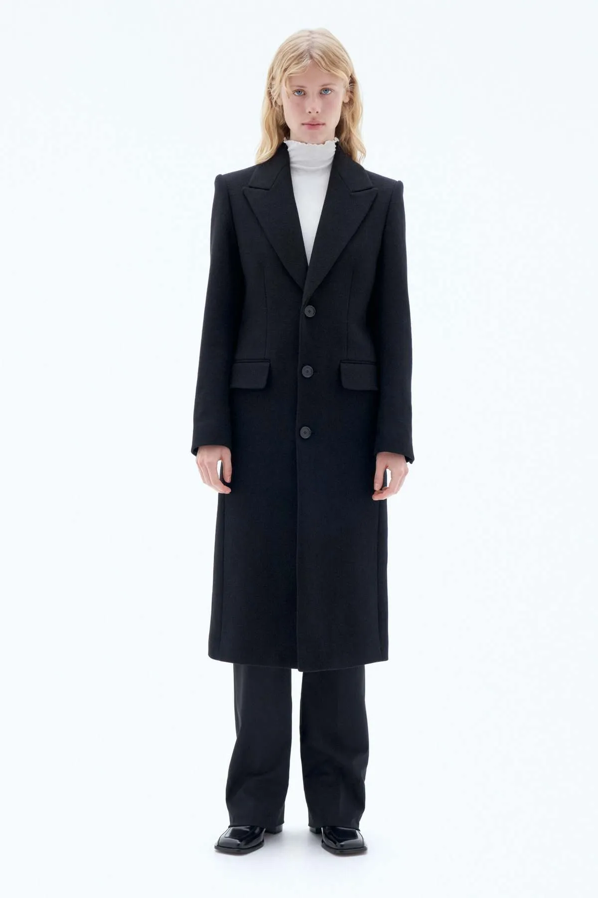 Capsule 93: Slim Wool Coat - Black