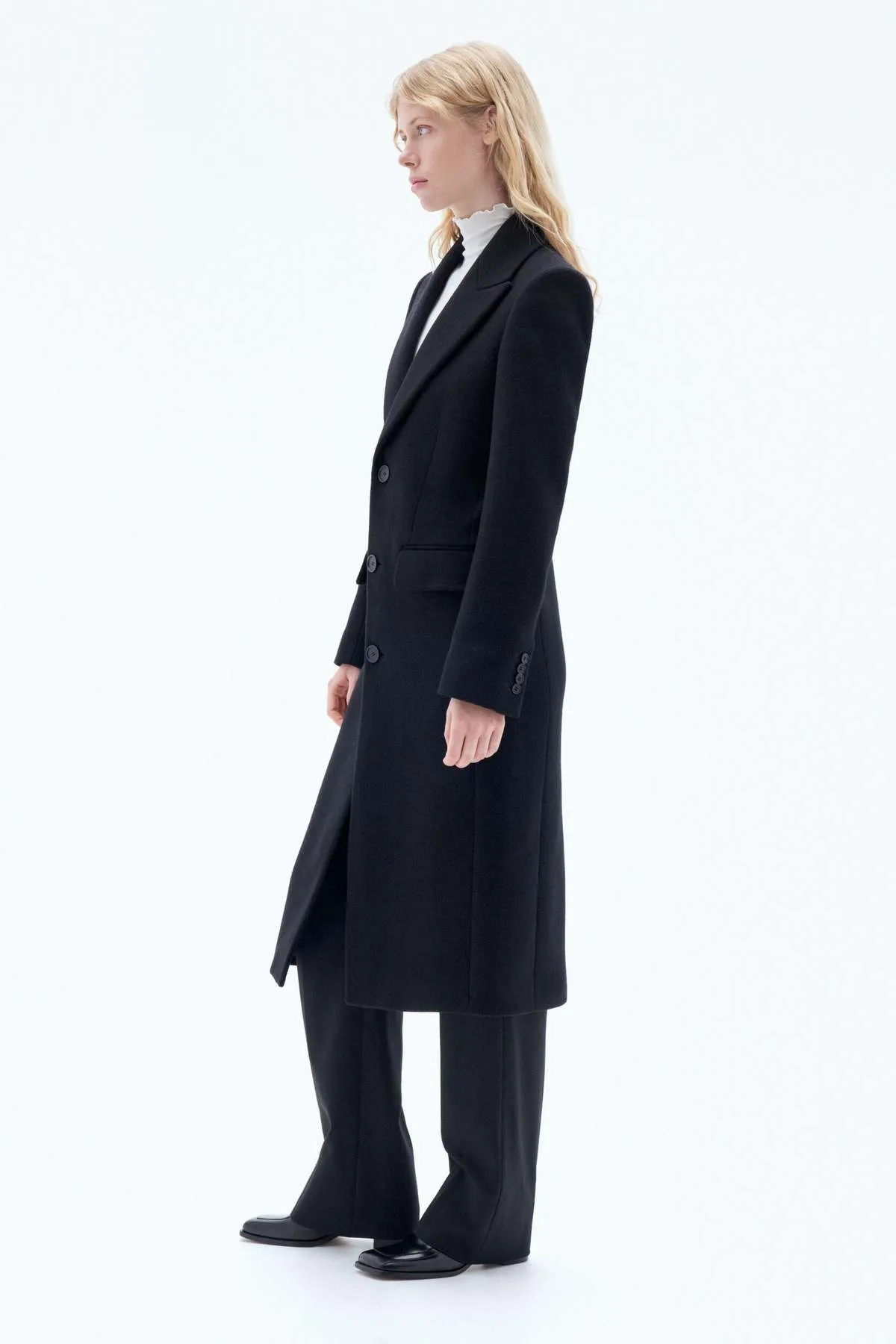 Capsule 93: Slim Wool Coat - Black