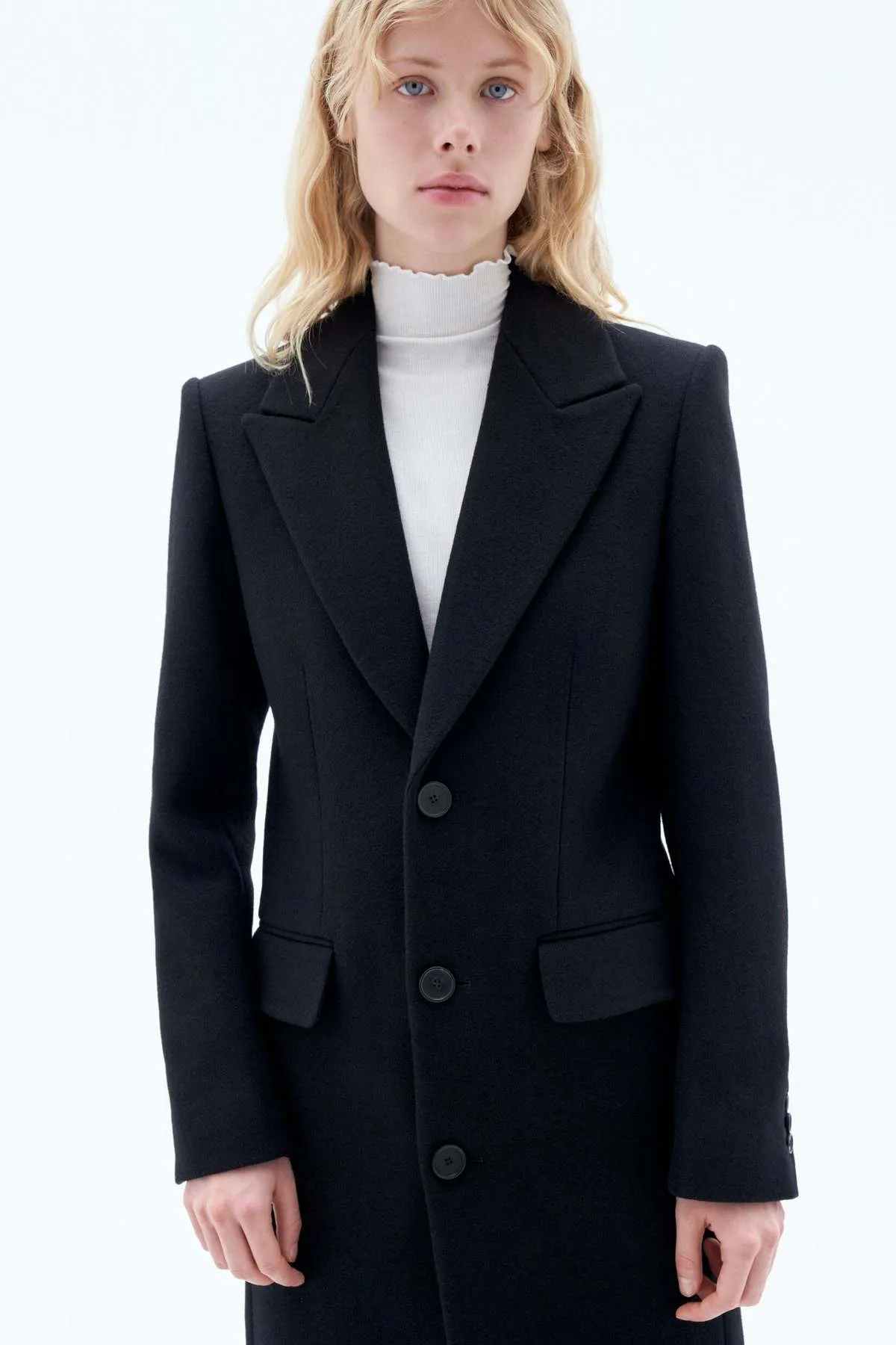 Capsule 93: Slim Wool Coat - Black