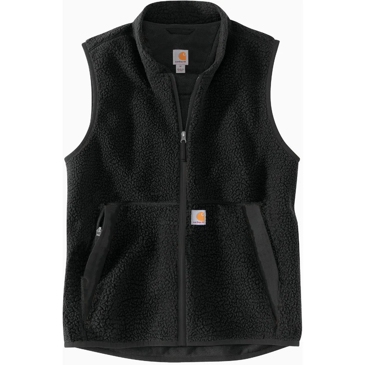 Carhartt Carhartt Men's 2XL Tall Black Fleece Vest, Relaxed Fit