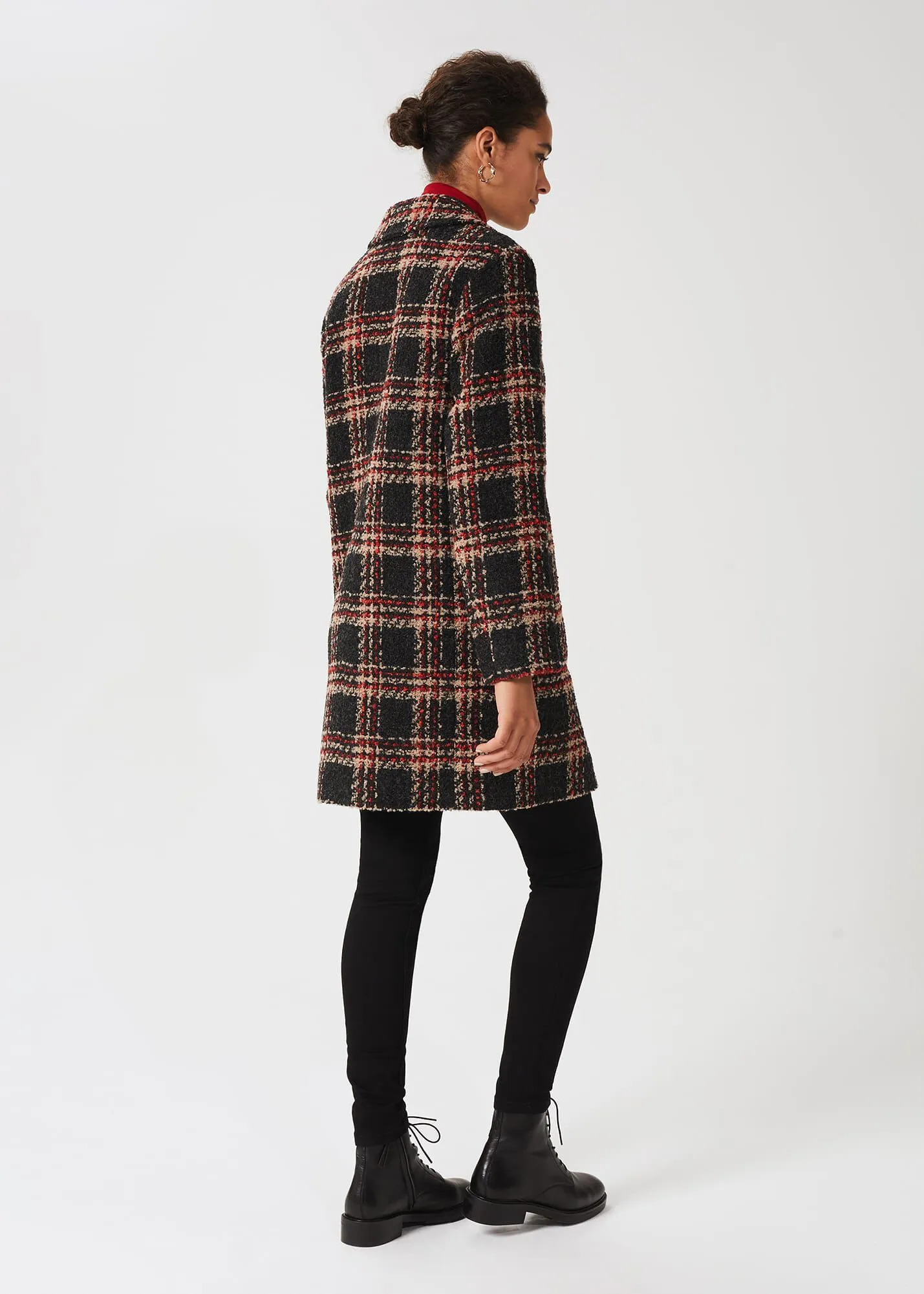 Carmina Check Coat With Wool 