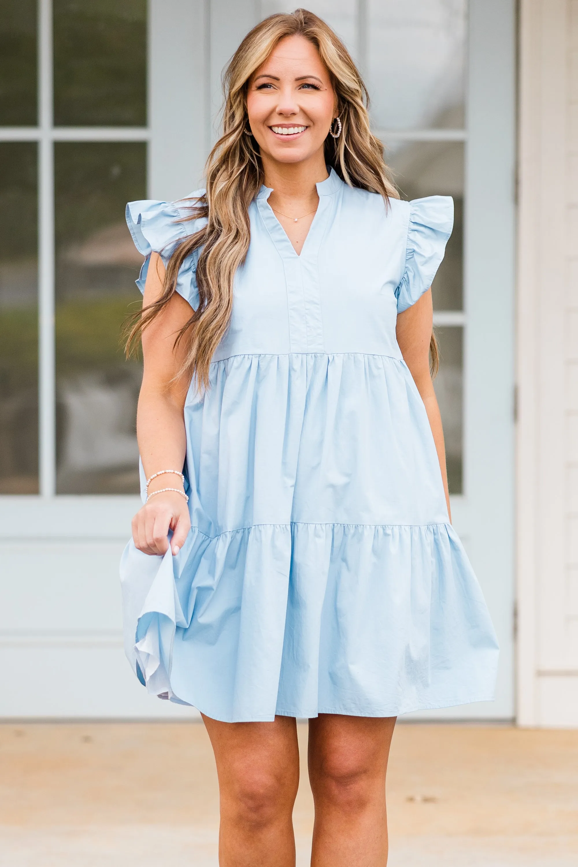 Charmingly Cute Dress, Blue