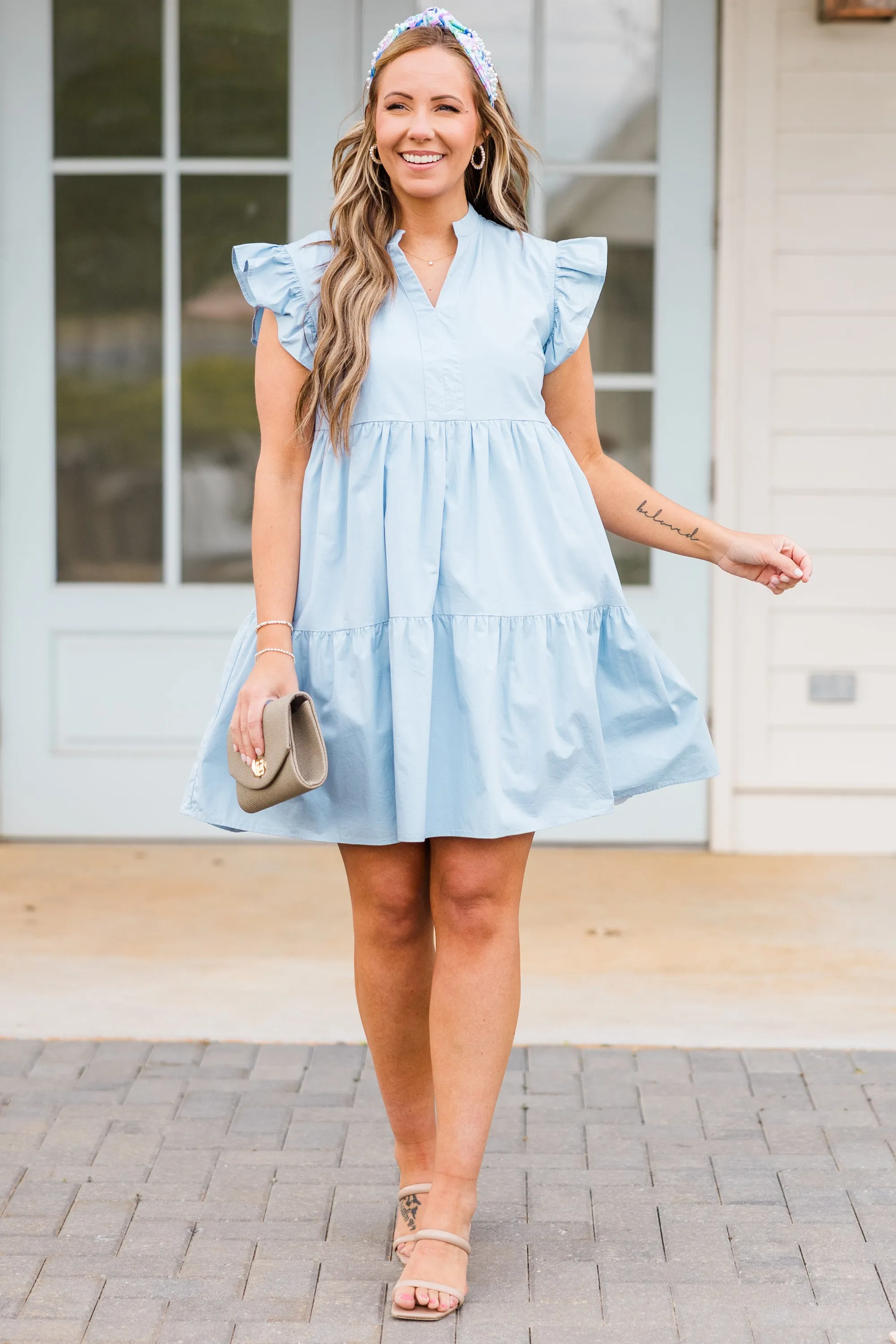 Charmingly Cute Dress, Blue