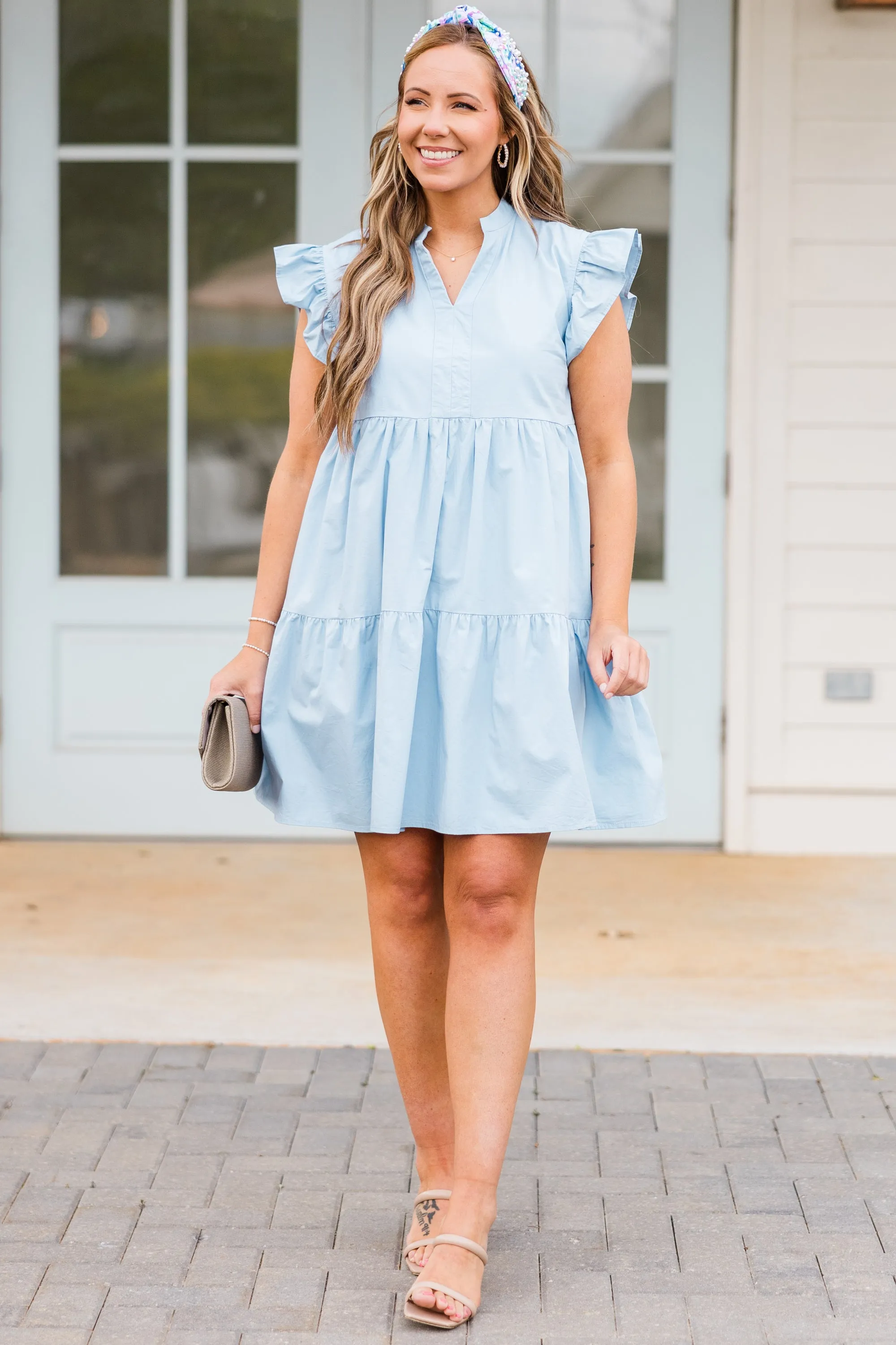 Charmingly Cute Dress, Blue