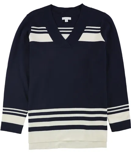 Charter Club Womens Striped Knit Sweater