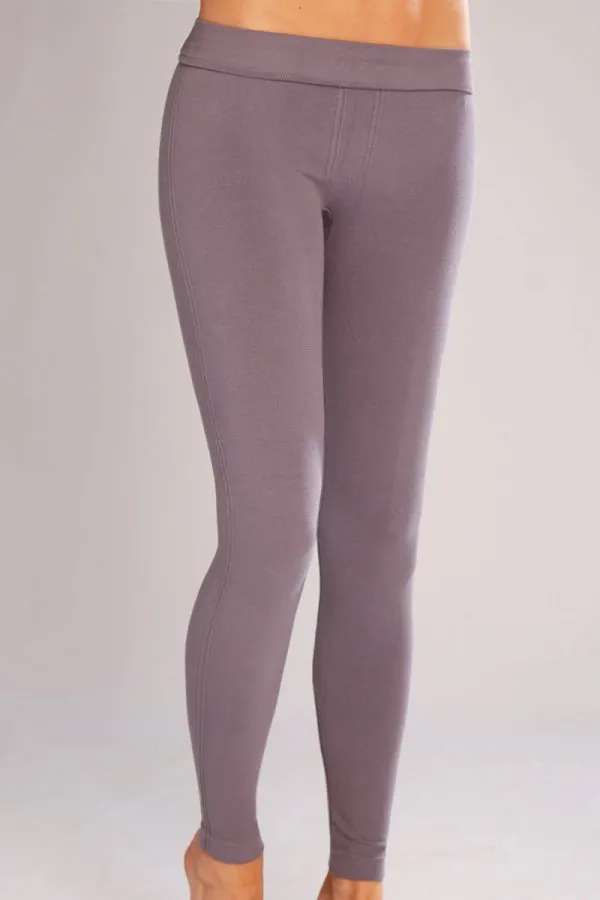 Classic Shapewear Twill Cotton Gray Leggings