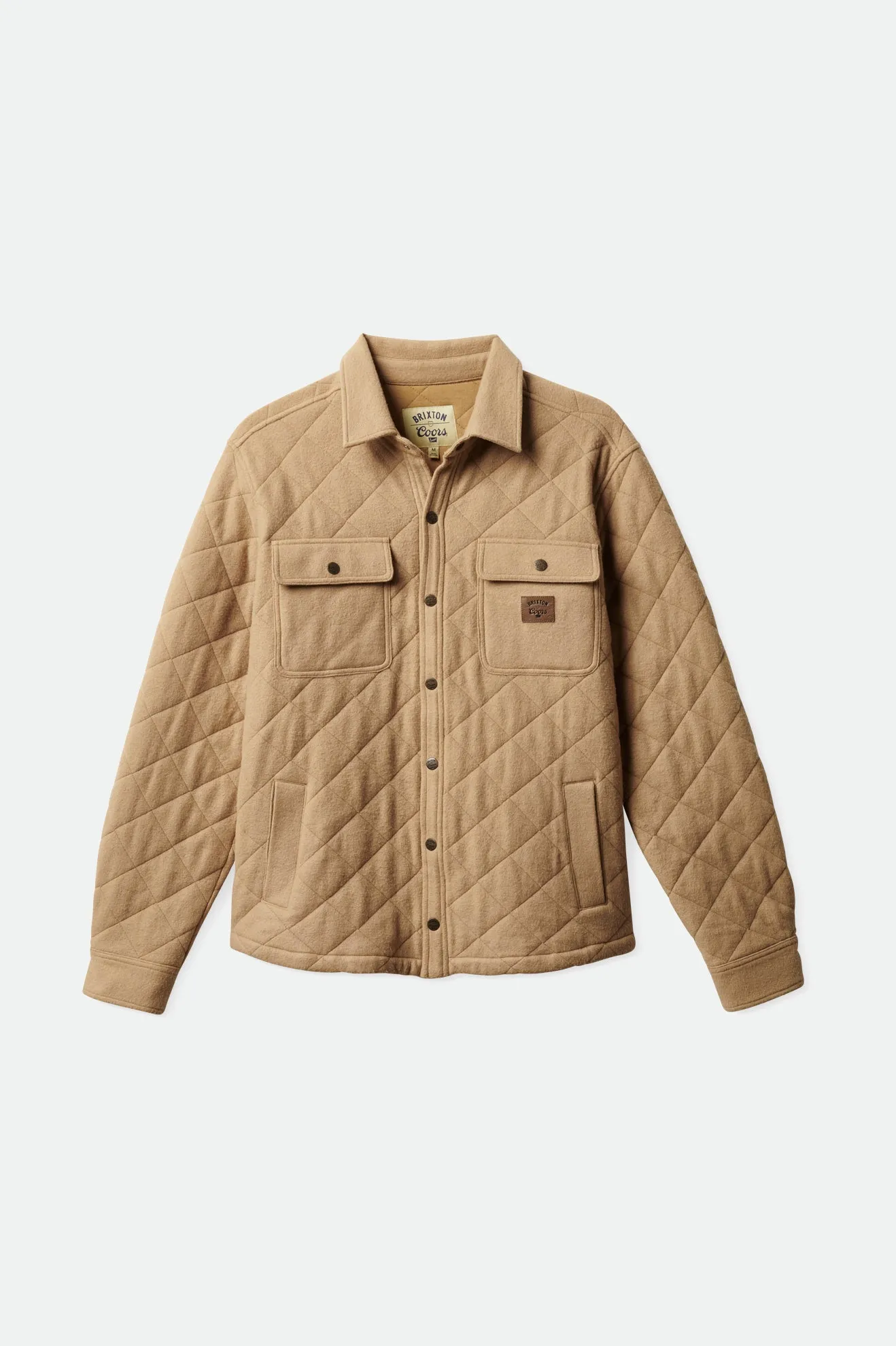 Coors Cass Quilted Fleece Jacket - Rocky Brown