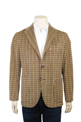 Corduroy Plaid Sport Coat - Tan