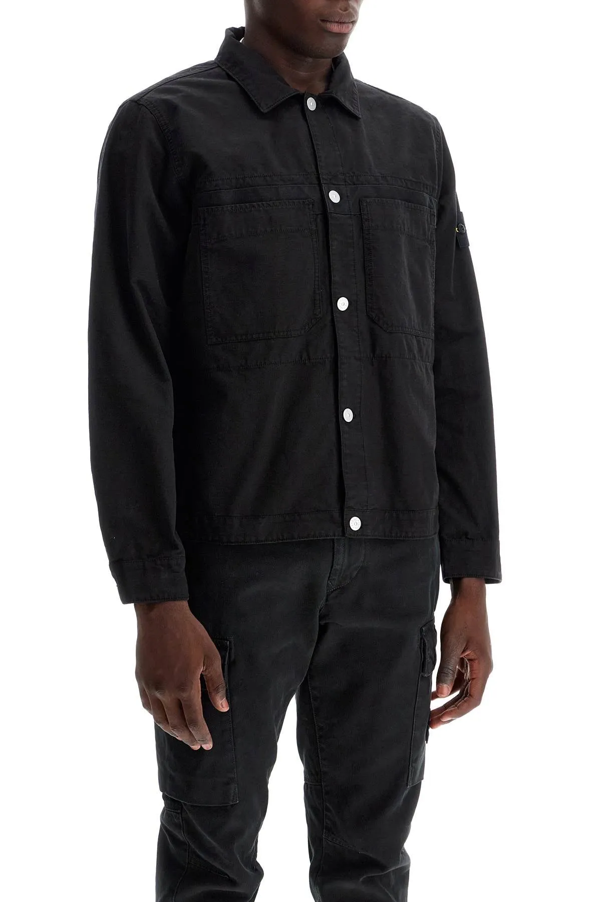 Cotton Ripstop Overshirt - Black (811511412)