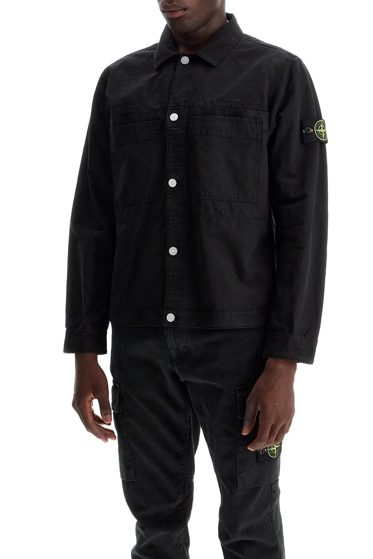 Cotton Ripstop Overshirt - Black (811511412)