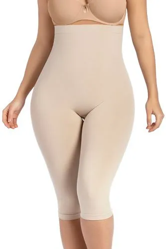 Curveez High-Waist Seamless Shaping Capri Leggings